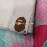 DM for Approval Code - Bape Black Multi Camo Big Ape Face Gold Sta White T-shirt